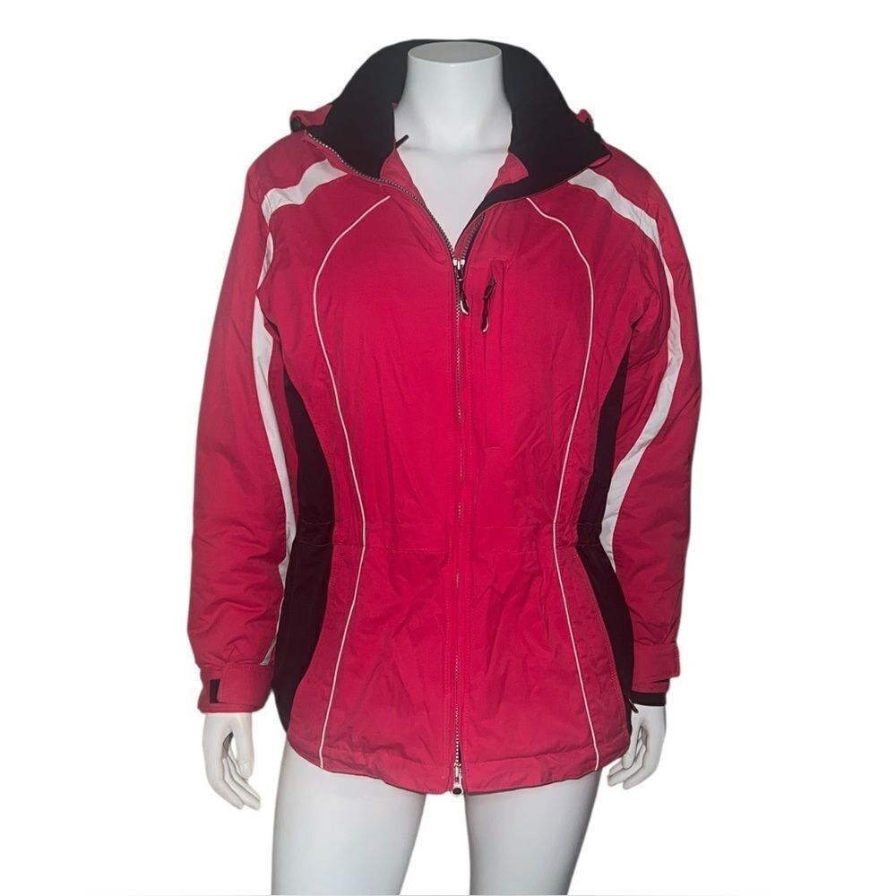 Obermeyer Women's Monaco Ski Snowboard Jacket Parka Red Black Size 8 EUC